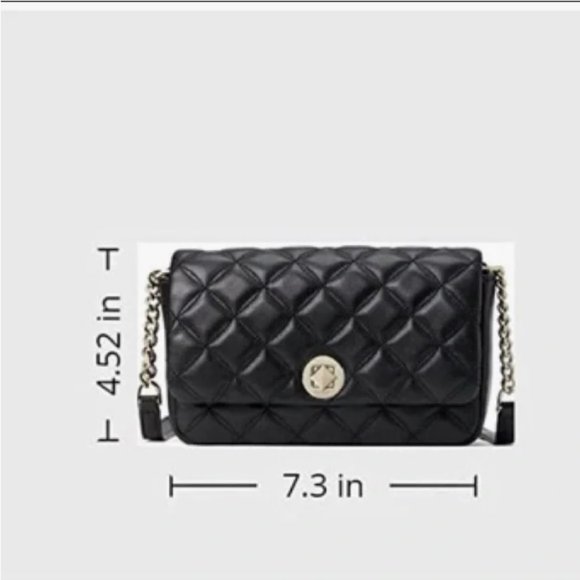 Kate Spade Natalia Quited Crossbody - Black - Picture 3 of 8
